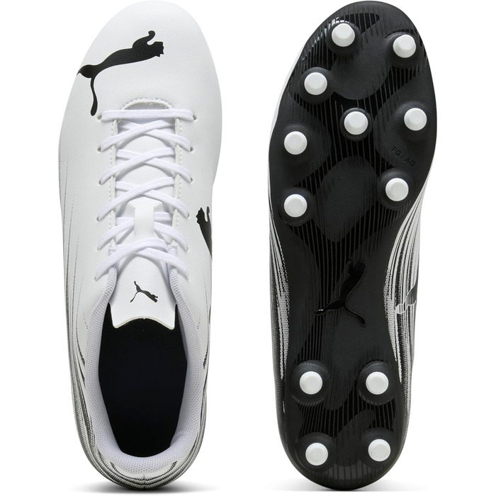 Кросівки футбольні PUMA Attacanto Firm для штучного покриття, 42 EU, білий/чорний