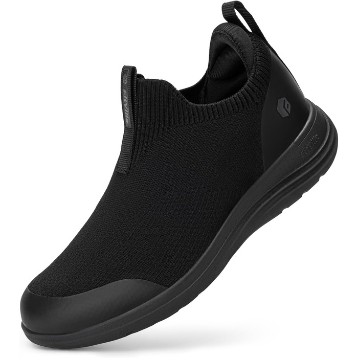 Жіночі кросівки FitVille V3: зручні, дихаючі, широкі (38 EU) для ходьби, фітнесу, занять спортом та активного відпочинку. Чорний колір