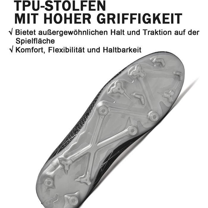 Чоловічі футбольні бутси для залу та вулиці, розмір 43 EU, чорні