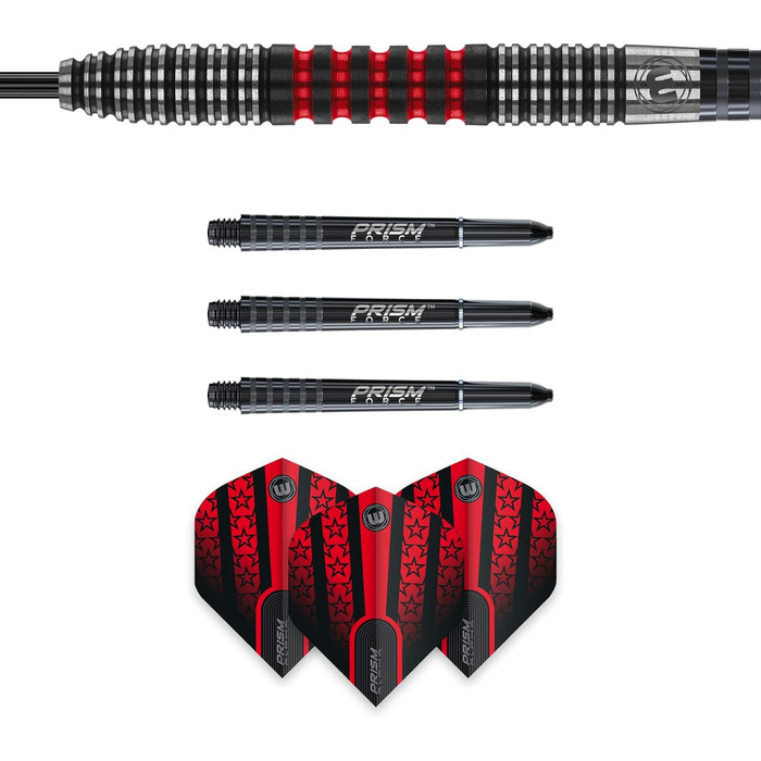 Дартс WINMAU Joe Cullen Special Edition, 90% вольфрам, 21 г, сталевий наконечник, з оперенням і стрижнями
