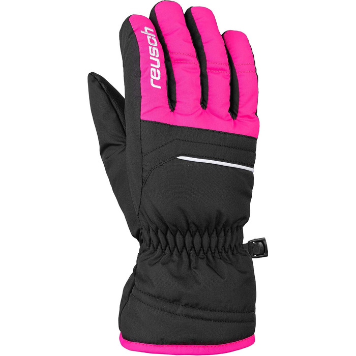 Дитячі футбольні рукавички Reusch Alan Junior, чорний/рожевий, модель Glo 4