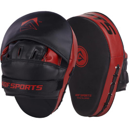 Боксерські рукавички Pratzen Rex Leder: рукавички для ударів, захисні подушки, тренування з самооборони, бокс, кікбоксинг, тайський бокс, таеквондо (червоні)