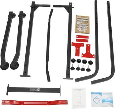 Багатофункціональна турнікова станція Power Tower: підтягування, бруси та прес, регульована висота 165-210 см, силовий тренажер для дому