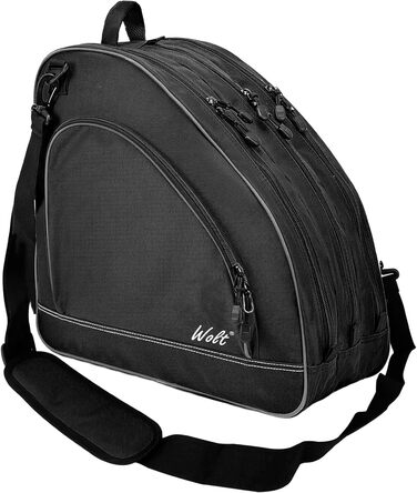 Сумка для ковзанів Wolt | Сумка для роликів та інлайнів | Зручна та стильна сумка на плече для дітей та дорослих, чорна