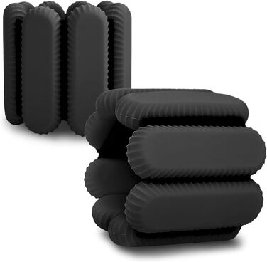 Регульовані вантажні манжети для зап'ястя та щиколоток, комплект для тренувань, ходьби, бігу, йоги, аеробіки, пілатесу, вантажне ремінь, фітнес-браслет, чорний