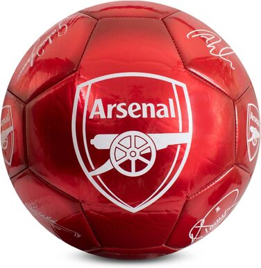 Офіційний футбольний м'яч Arsenal FC, металевий, розмір 5, для тренувань і матчів, колекційний, для дітей і дорослих, Hy-Pro