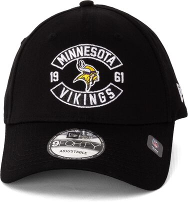 Кепка New Era 9FORTY Limited Edition (Minnesota Vikings, чорний) – оригінальна бейсболка MLB, NBA, NFL