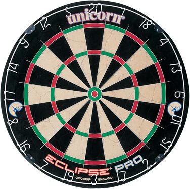 Unicorn Eclipse Pro професійна дротяна мішень для дартсу з сизалю, з павутиною та номерним кільцем, для дорослих, турнірна якість