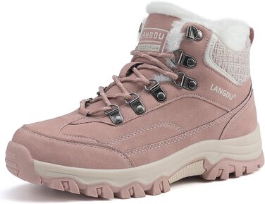 Зимові черевики для жінок, снігоступи, антиковзаючі черевики, зимові черевики, розмір 37-42 EU, 40 EU, рожеві
