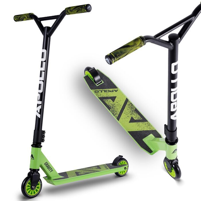 Самокат трюковий Apollo Gravity Green для дітей та підлітків від 6 років