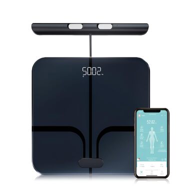 Ваги для тіла Fitdays Smart з аналізом складу тіла, Bluetooth, 20+ показників, чорні (FI2211WB)