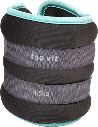 Набір обважнювачів top|vit 2 x 1,5 кг для рук і ніг, бірюзові