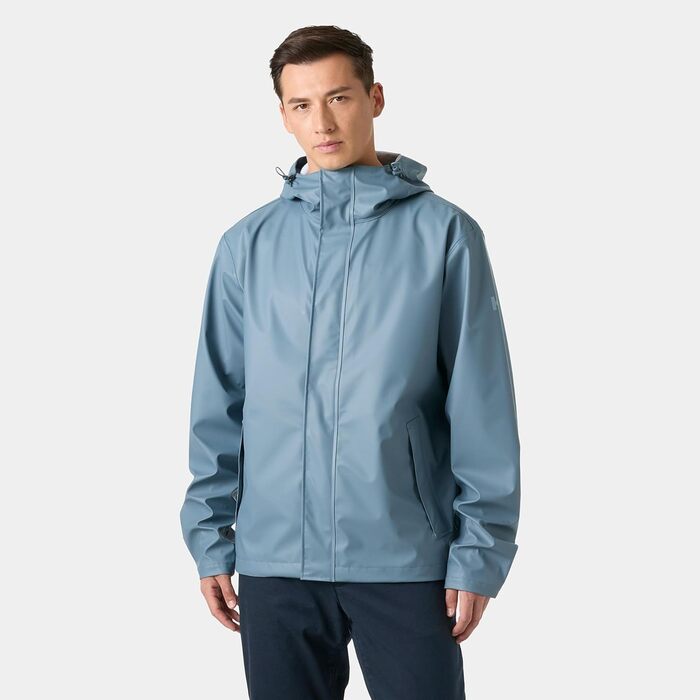 Чоловіча водонепроникна куртка-дождовик Helly Hansen Essential жовтого кольору (S, Navy)