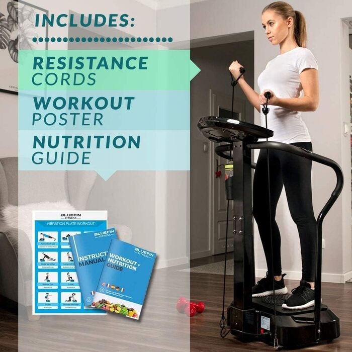 Платформа вібраційна Bluefin Fitness Pro - тиха, з вбудованими колонками