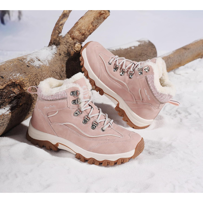 Чоботи зимові жіночі Arrigo Bello - тепла зимова взуття для роботи та прогулянок, розмір 36-41, колір рожевий