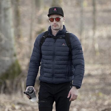 Чоловіча куртка Höhenhorn Balmhorn: перехідна, степкова з капюшоном, колір - Midnight Black, розмір XL