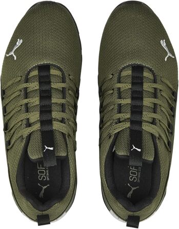 Кросівки Puma Axelion Refresh для чоловіків, 41 розмір, зелений, чорний, сірий