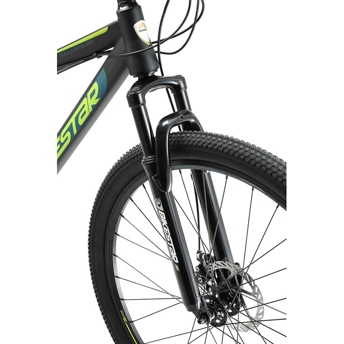Гірський велосипед BIKESTAR, повністю амортизований, Shimano 21 швидкість, дискові гальма, колеса 26/27.5/29 дюймів, рама 15/17/19 дюймів, MTB