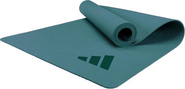 Протиковзкий килимок для йоги та пілатеса adidas Premium Yoga Mat 5 мм, Raw Green (без ПВХ)