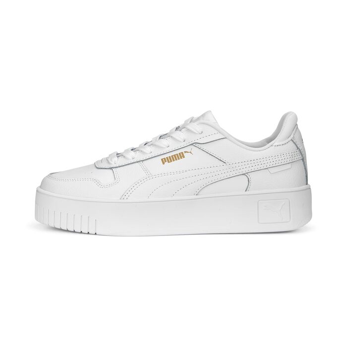 Жіночі кросівки PUMA Carina Street, білі з золотистими деталями, розмір 40 EU