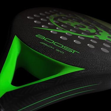 Падел ракетка DUNLOP Boost, універсальний розмір, чорна/зелена