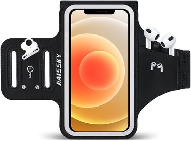 Спортивний браслет для телефону на руку: підходить для iPhone 16/15/14/13/12 Pro Max, Galaxy S25 S24. З кишенькою для навушників, для бігу та фітнесу.