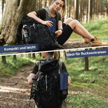 Килимок для кемпінгу Hausprofi Isomatte: ультралегкий надувний матрац з насосом та подушкою для відпочинку на природі