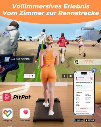 Walking Pad Lacuffy 2.5 HP: біговий доріжки для дому з керуванням через додаток, підтримка 136 кг, чорний, 90 см