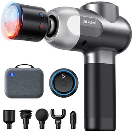 Масажер для тіла Bob and Brad C2 Pro з підігрівом та охолодженням, професійний електричний масажер для дому, фітнесу, відновлення та зняття болю (сріблястий)