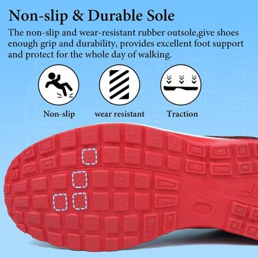 Чоловічі кросівки для бігу та занять спортом: Air Cushion, зручні та дихаючі, чорно-червоні (40 2/3 EU)