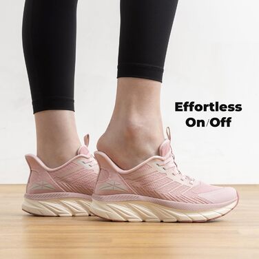 Жіночі спортивні сліпони ALLSWIFIT – зручні, дихаючі, з неслизькою підошвою, для бігу, тенісу, фітнесу, крос-тренінгу, білі (40 EU, Рожевий)