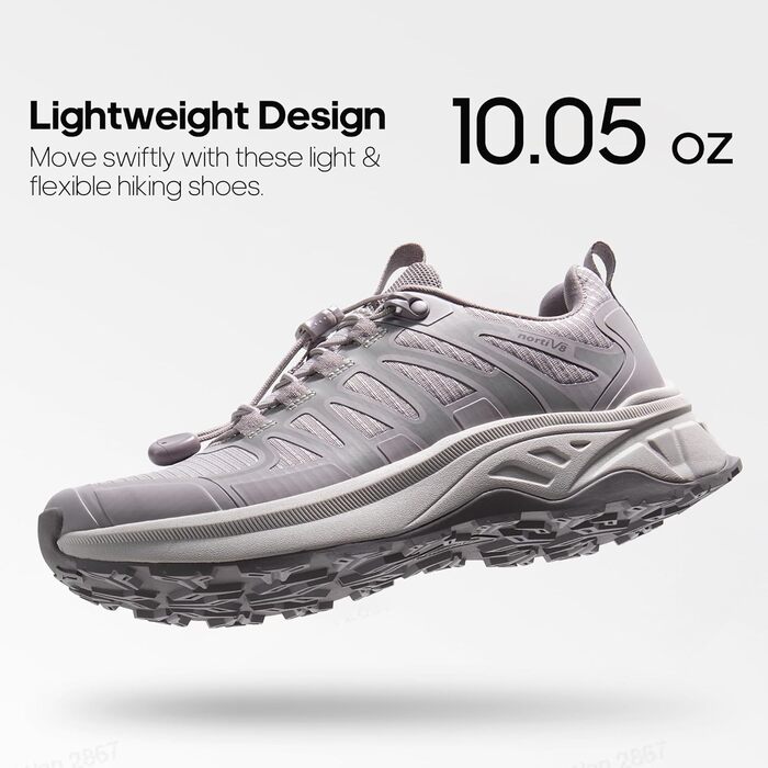 Черевики для піших прогулянок NORTIV 8 для жінок, легкі, для хайкінгу, кемпінгу та відпочинку, розмір 40 EU, світло-фіолетовий