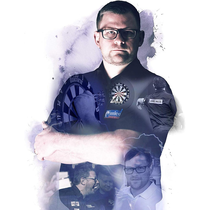 Набір дротиків Unicorn Steel Tip James Wade Silver Star, 80% натуральний вольфрам, 22г або 24г
