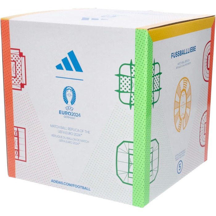 Футбольний м'яч adidas Fussballliebe League EM 2024 для тренувань