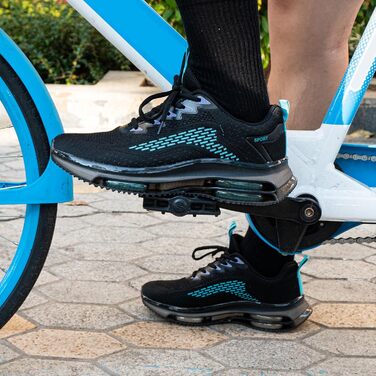 Кросівки чоловічі Hitmars з повітряною подушкою, розмір 39-48 (сітка, чорний/зелений)