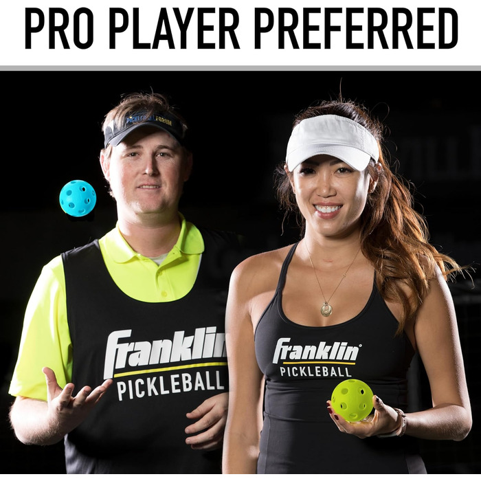 Професійні м'ячі для піклболу Franklin Sports X-26, для гри в приміщенні, турнірні, сертифіковані USAPA, зелений лайм, 3 шт.