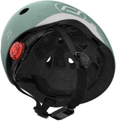 Дитячий шолом Scoot&Ride XXS, рефлективний, лісовий зелений