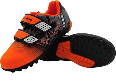 Дитячі футбольні бутси для гри на твердих поверхнях, розмір 25-37, помаранчеві