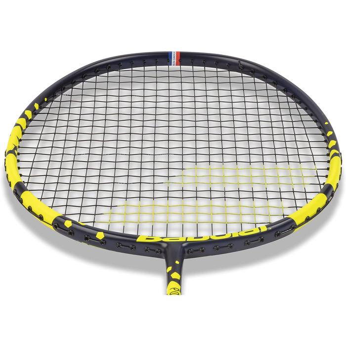 Бадмінтонна ракетка Babolat Power Light Allround, жовта, зі струнами, з чохлом