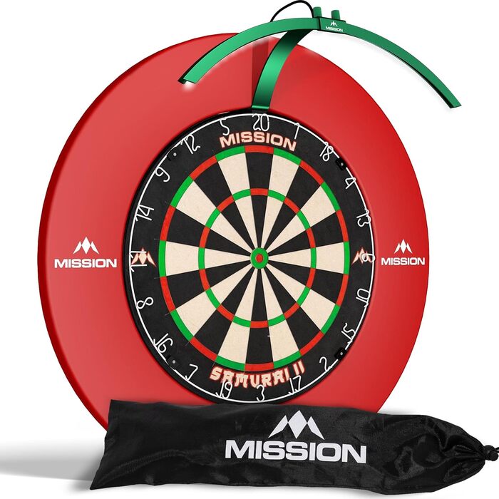 LED-дартс мішень Mission Darts TOR100 Torus 100, складана, портативна, з підсвіткою, металік-зелена