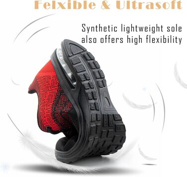 Спортивне взуття Hitmars для чоловіків та жінок з повітряною подушкою, розмір 36-48, колір червоний