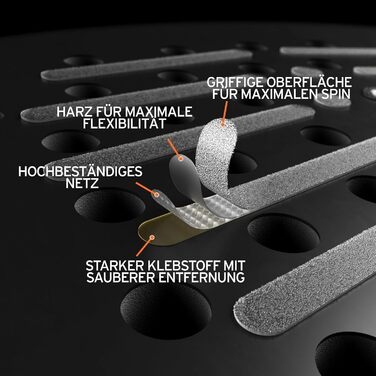 Набір для падел-тенісу Head Padel PRO S+ (3 ракетки, 9 м'ячів) + Стрічки Rezztek Pro Spin для ракетки - для максимального обертання та контролю