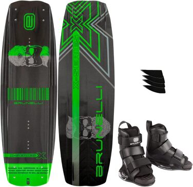 Вейкборд Brunelli Carbon 138 см з кріпленнями XL (43-47)