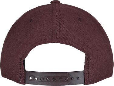 Кепка-снэпбек Flexfit для дорослих, регульована модель Fitted Snapback, бордова (універсальний розмір)
