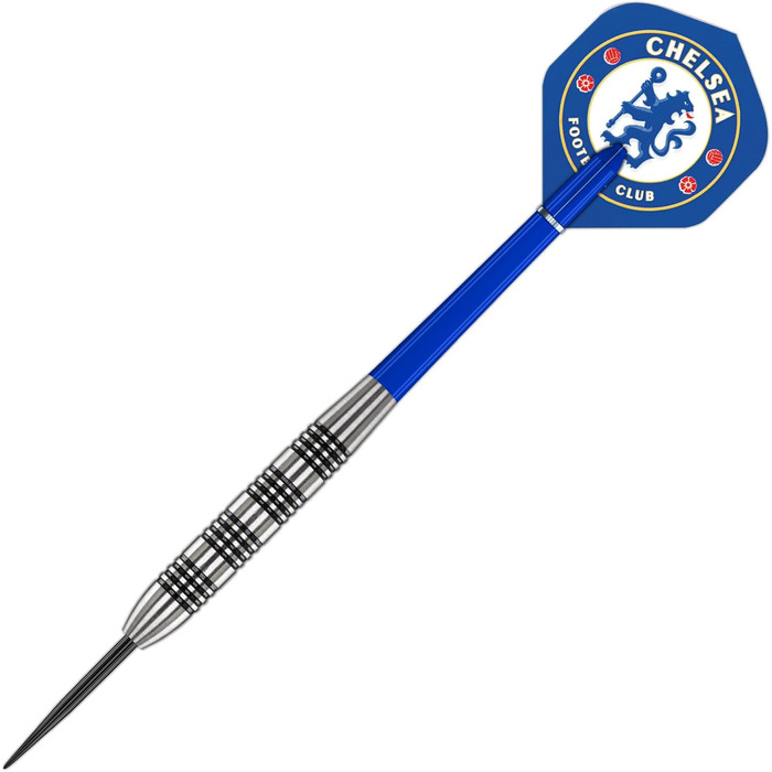 Професійні дротики FOCO Chelsea Red Dragon (80% вольфрам, 24 г) з металевими наконечниками, пір'ями та гаманцем для дротиків