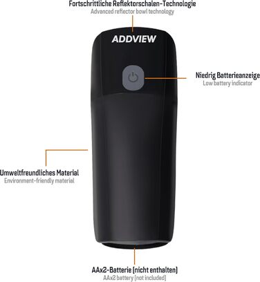 Набір велосипедних ліхтарів 40 Lux Stellar: переднє та заднє світло, сертифіковане StVZO, водонепроникне, LED з індикатором заряду батареї, для щоденного використання та їзди на роботу