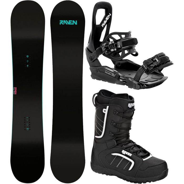 Сноуборд комплект Raven Pure Mint 139 см + кріплення Raven S230 чорні S/M + черевики Target 39