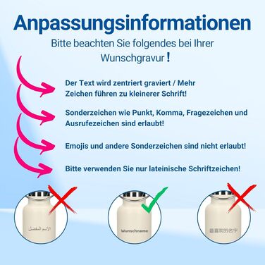 Персоналізована пляшка для води 500 мл - ізольована пляшка з нержавіючої сталі з ручкою, колір: фіолетовий, з можливістю нанесення тексту, для роботи, спорту та піших прогулянок