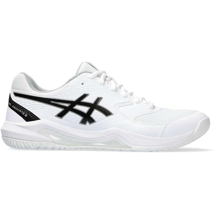 Тенісні кросівки ASICS Gel Dedicate 8 для чоловіків, 42.5 EU, білий/чорний