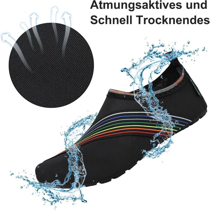 Шльопанці SAGUARO Unisex для плавання та відпочинку, розмір 36-47 (44/45 EU, колір: Тінть)